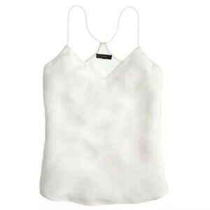 NWOT J.Crew Carrie Cami Silk Camisole Tank Ivory White Size 00
